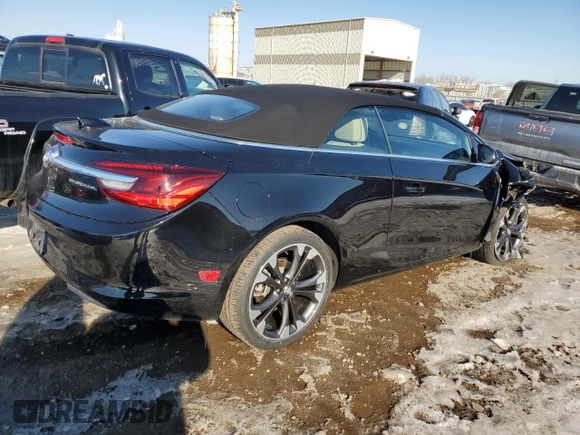 2017 Buick Cascada Premium with VIN W04WH3N56HG160521, listed as a Copart auction lot 86169744 with 19,025 mi miles and Salvage Title. Bid and sale history available at DreamBid. Image 3.