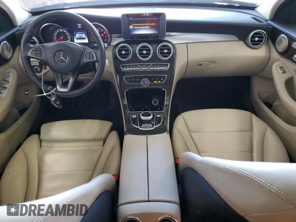 2017 Mercedes-Benz C 300 with VIN 55SWF4KB2HU215695, listed as a Copart auction lot 51107705 with 75,377 mi miles and Salvage Title. Bid and sale history available at carsss.com. Image 8.