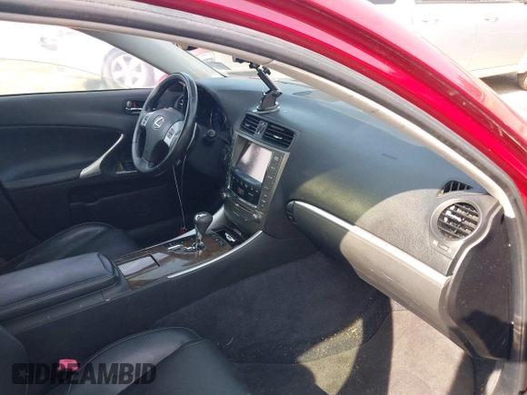 2013 Lexus IS 250 with VIN JTHCF5C28D5063750, listed as a IAAI auction lot 42464900 with 154,835 mi miles and . Bid and sale history available at DreamBid. Image 5.