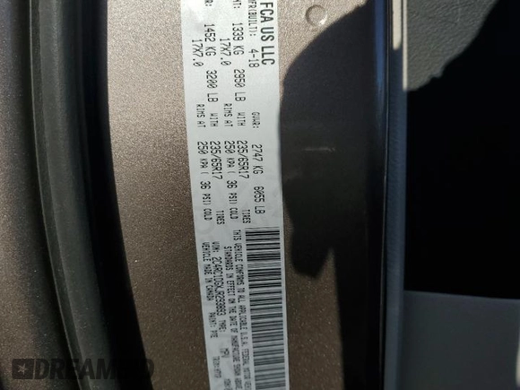 2018 Chrysler Pacifica Touring with VIN 2C4RC1DGXJR293893, listed as a Copart auction lot 41871185 with 141,447 mi miles and Clean title. Bid and sale history available at DreamBid. Image 13.