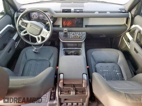 2020 Land Rover Defender SE with VIN SALEP7EU1L2028039, listed as a Copart auction lot 56897065 with 26,989 mi miles and Salvage title. Bid and sale history available at DreamBid. Image 8.