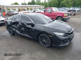2020 Honda Civic Si z VIN 2HGFC1E50LH706382, wystawiony jako IAAI lot #42227326 z przebiegiem 72 591 mil mil oraz . Historia ofert i sprzedaży dostępna na DreamBid. Obrazek 1.