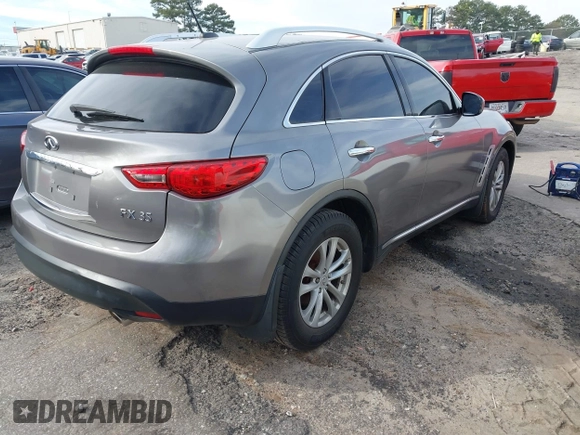 2010 Infiniti FX35 with VIN JN8AS1MW6AM850569, listed as a IAAI auction lot 41595154 with 131,712 mi miles. Bid and sale history available at carsss.com. Image 4.