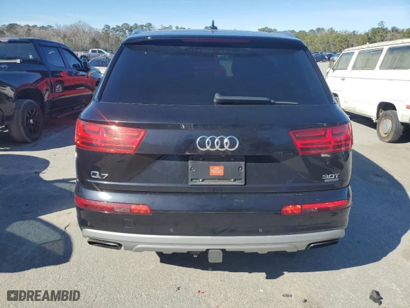 2017 Audi Q7 Premium Plus with VIN WA1LAAF72HD035562, listed as a Copart auction lot 45555165 with 133,740 mi miles and Salvage Title. Bid and sale history available at carsss.com. Image 6.