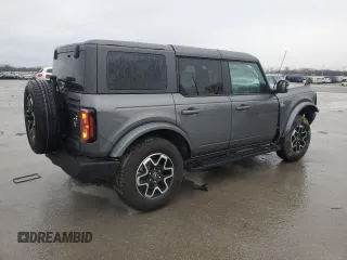 2024 Ford Bronco Outer Banks with VIN 1FMDE8BH9RLB27518, listed as a Copart auction lot 43116025 with 598 mi miles and Salvage Title. Bid and sale history available at DreamBid. Image 3.