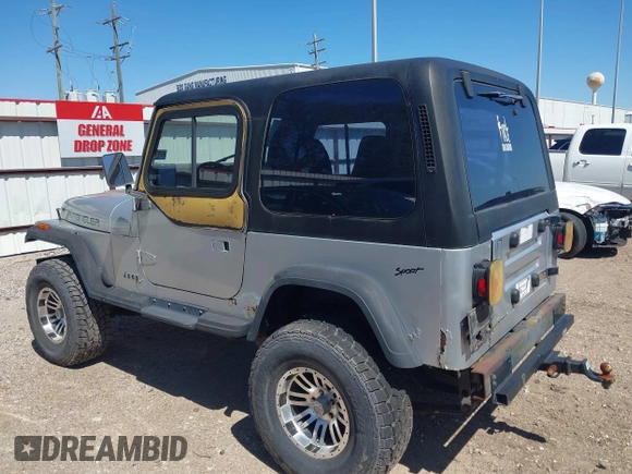 1994 Jeep Wrangler S with VIN 1J4FY19P9RP438376, listed as a IAAI auction lot 41751057 with 165,407 mi miles. Bid and sale history available at carsss.com. Image 3.