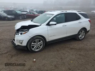 2018 Chevrolet Equinox Premier with VIN 2GNAXNEX9J6243597, listed as a Copart auction lot 80703824 with 46,491 mi miles and Clean Title. Bid and sale history available at carsss.com. Image 1.