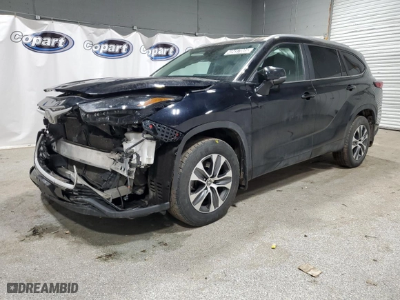 2023 Toyota Highlander L with VIN 5TDKDRBH6PS507402, listed as a Copart auction lot 49497005 with 80,926 mi miles and Salvage Title. Bid and sale history available at carsss.com. Image 1.