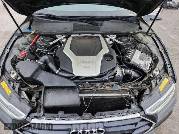2019 Audi A7 Prestige with VIN WAUV2BF26KN076166, listed as a Copart auction lot 56740575 with 55,438 mi miles and Salvage title. Bid and sale history available at DreamBid. Image 11.