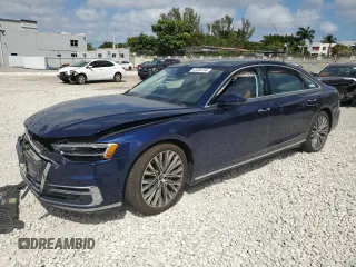 2021 Audi A8 with VIN WAU8DAF81MN007524, listed as a Copart auction lot 47288704 with 27,866 mi miles. Bid and sale history available at carsss.com. Image 1.