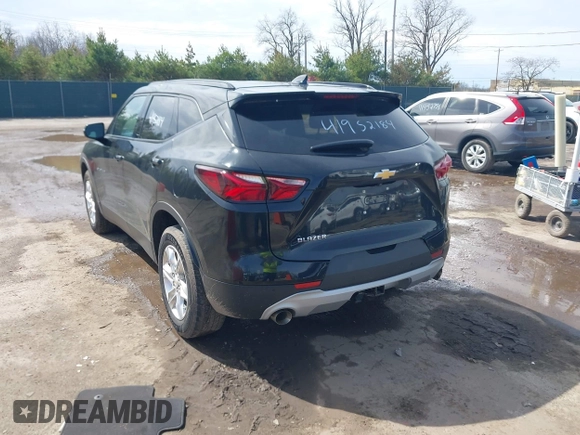 2021 Chevrolet Blazer LT with VIN 3GNKBCRS4MS527506, listed as a IAAI auction lot 41952184 with 76,883 mi miles and . Bid and sale history available at DreamBid. Image 3.