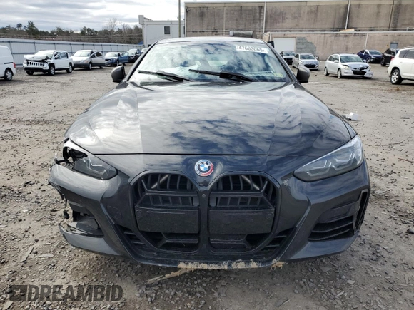 2021 BMW 4 Series M440i xDrive with VIN WBA13AR06MCF77172, listed as a Copart auction lot 47683065 with Not Provided miles and Salvage Title. Bid and sale history available at DreamBid. Image 5.