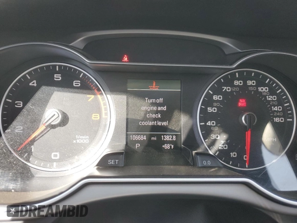 2013 Audi A4 Prestige with VIN WAUKFAFL2DA181758, listed as a Copart auction lot 76273414 with 106,684 mi miles and Salvage Title. Bid and sale history available at carsss.com. Image 9.