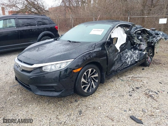 2017 Honda Civic Coupe LX-P with VIN 2HGFC4B04HH308187, listed as a IAAI auction lot 41558865 with 97,360 mi miles. Bid and sale history available at carsss.com. Image 2.