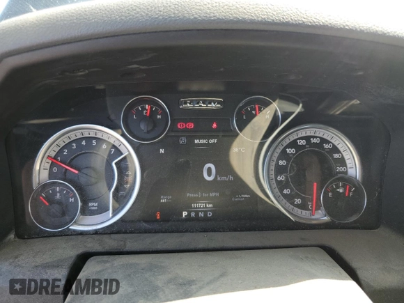 2018 Ram 1500 Big Horn with VIN 1C6RR7LT0JS230274, listed as a Copart auction lot 61849605 with 111,721 mi miles and Salvage title. Bid and sale history available at DreamBid. Image 9.