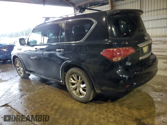 2012 Infiniti QX56 7-passenger with VIN JN8AZ2NF0C9515880, listed as a Copart auction lot 79430204 with 190,635 mi miles and Clean Title. Bid and sale history available at carsss.com. Image 3.