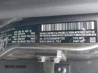 2021 Jeep Renegade Latitude with VIN ZACNJDBB8MPM77202, listed as a IAAI auction lot 42554666 with 18,489 mi miles and . Bid and sale history available at DreamBid. Image 9.