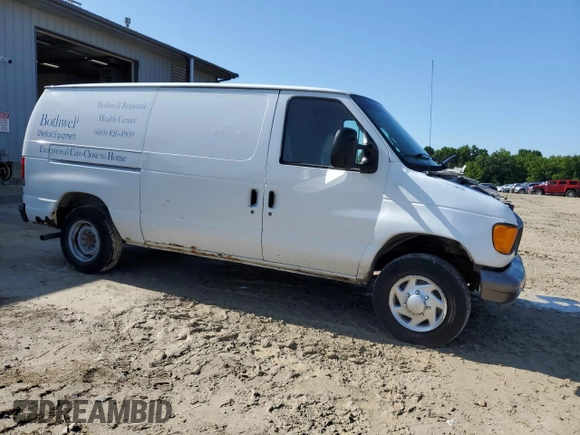 2007 Ford Econoline Cargo Commercial z VIN 1FTNE14W37DA69134, wystawiony jako Copart lot #57874075 z przebiegiem 192 378 mil mil oraz Szkoda całkowita • Salvage title. Historia ofert i sprzedaży dostępna na DreamBid. Obrazek 4.
