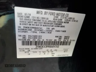 2019 Ford Flex SEL with VIN 2FMGK5C89KBA04763, listed as a Copart auction lot 48462165 with 109,735 mi miles and Non Repairable. Bid and sale history available at carsss.com. Image 12.