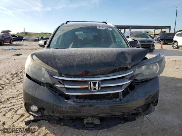 2013 Honda CR-V EX-L with VIN 2HKRM4H77DH662722, listed as a Copart auction lot 41913925 with 133,057 mi miles and Salvage Title. Bid and sale history available at carsss.com. Image 5.