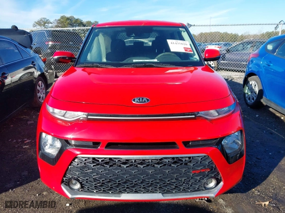 2020 Kia Soul GT-Line with VIN KNDJ63AU8L7055703, listed as a IAAI auction lot 41435020 with 67,116 mi miles. Bid and sale history available at carsss.com. Image 12.