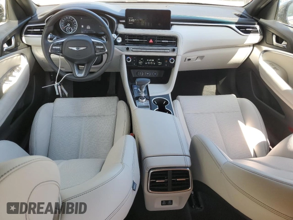 2025 Genesis G70 2.5T with VIN KMTG34SC4SU154731, listed as a Copart auction lot 58399565 with 11,260 mi miles and Clean title. Bid and sale history available at DreamBid. Image 8.