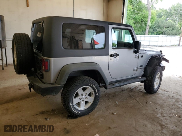 2013 Jeep Wrangler Sport with VIN 1C4GJWAG4DL559422, listed as a Copart auction lot 61454805 with 132,509 mi miles and Salvage title. Bid and sale history available at DreamBid. Image 3.