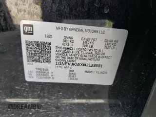 2022 Chevrolet Traverse RS with VIN 1GNEVJKWXNJ128981, listed as a Copart auction lot 48280223 with 31,108 mi miles. Bid and sale history available at carsss.com. Image 13.