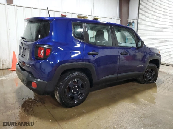 2018 Jeep Renegade Upland Edition with VIN ZACCJBAB3JPG80865, listed as a Copart auction lot 52071785 with 76,211 mi miles and Salvage Title. Bid and sale history available at carsss.com. Image 3.
