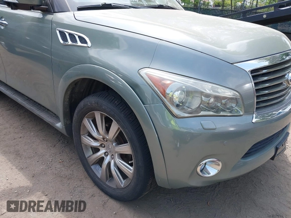 2011 Infiniti QX56 7-passenger with VIN JN8AZ2NEXB9000116, listed as a IAAI auction lot 42159602 with 119,325 mi miles. Bid and sale history available at carsss.com. Image 6.