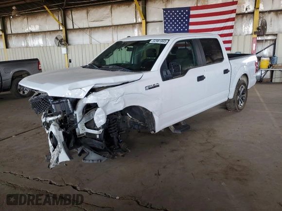 2019 Ford F-150 XL with VIN 1FTEW1EP1KKD58344, listed as a Copart auction lot 52981865 with 54,133 mi miles and Clean title. Bid and sale history available at DreamBid. Image 1.