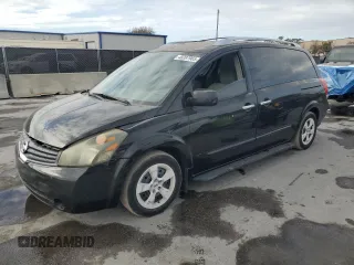 2007 Nissan Quest S with VIN 5N1BV28U47N137805, listed as a Copart auction lot 45397965 with 221,095 mi miles and Salvage Title. Bid and sale history available at carsss.com. Image 1.
