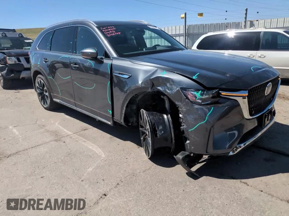 2024 Mazda CX-90 Premium Plus with VIN JM3KKEHA6R1151288, listed as a Copart auction lot 53040705 with 12,232 mi miles and Salvage title. Bid and sale history available at DreamBid. Image 12.