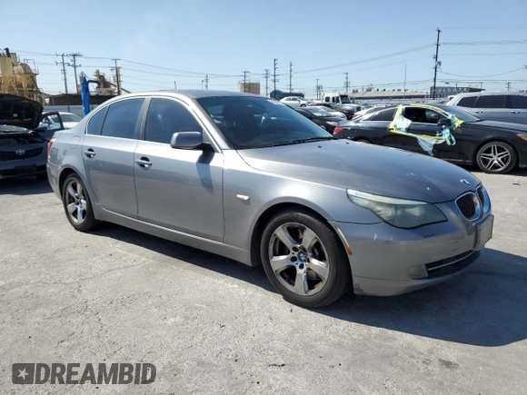 2008 BMW 5 Series 535i with VIN WBANW13598CZ78747, listed as a Copart auction lot 49509935 with 187,143 mi miles and Salvage Title. Bid and sale history available at carsss.com. Image 4.