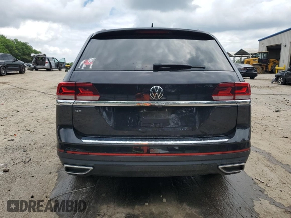 2022 Volkswagen Atlas SE with VIN 1V2DP2CA4NC534992, listed as a Copart auction lot 59531005 with 41,927 mi miles and Salvage title. Bid and sale history available at DreamBid. Image 6.