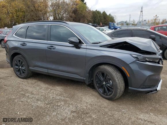 2024 Honda CR-V Hybrid Sport Touring with VIN 2HKRS6H99RH211947, listed as a Copart auction lot 77783104 with 12,347 mi miles and Salvage Title. Bid and sale history available at carsss.com. Image 4.