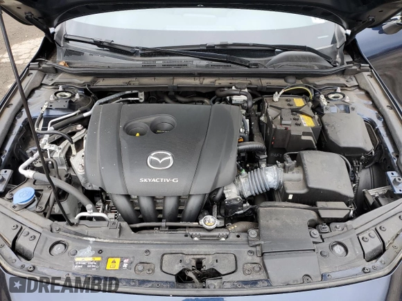 2021 Mazda 3 Preferred with VIN JM1BPBLL1M1340795, listed as a Copart auction lot 52627905 with 13,596 mi miles and Salvage title. Bid and sale history available at DreamBid. Image 12.