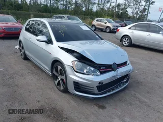 2015 Volkswagen GTI S with VIN 3VWYT7AU9FM092829, listed as a IAAI auction lot 40816559 with 112,176 mi miles and . Bid and sale history available at DreamBid. Image 1.