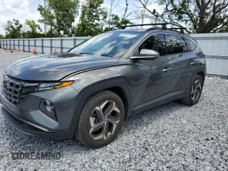2022 Hyundai Tucson Limited with VIN 5NMJE3AE7NH156898, listed as a Copart auction lot 60911375 with 38,015 mi miles and Salvage title. Bid and sale history available at DreamBid. Image 1.