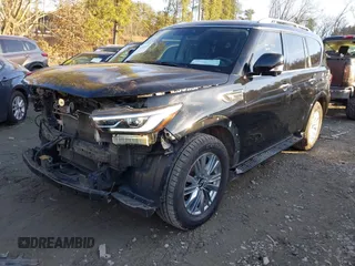 2021 Infiniti QX80 Luxe with VIN JN8AZ2AE2M9269235, listed as a IAAI auction lot 41340475 with 118,099 mi miles and . Bid and sale history available at DreamBid. Image 14.