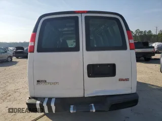 2019 GMC Savana Cargo Van with VIN 1GTW7AFP0K1301879, listed as a Copart auction lot 42157385 with 65,831 mi miles and Salvage Title. Bid and sale history available at carsss.com. Image 6.