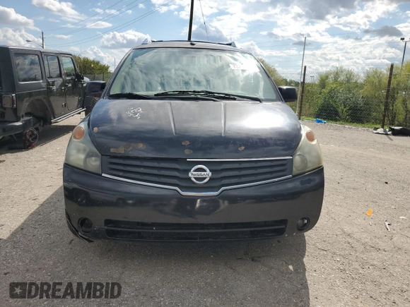 2007 Nissan Quest S with VIN 5N1BV28U87N142683, listed as a Copart auction lot 73295104 with 196,017 mi miles and Salvage Title. Bid and sale history available at carsss.com. Image 5.