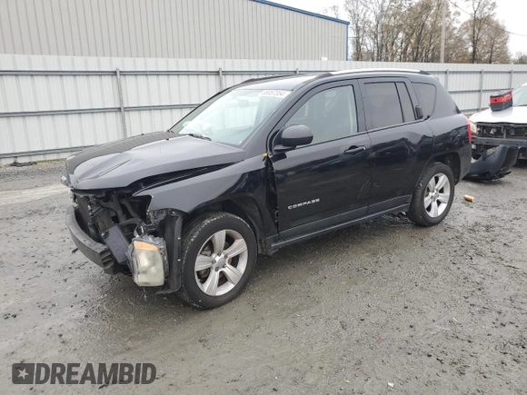 2012 Jeep Compass Sport with VIN 1C4NJCBB2CD613575, listed as a Copart auction lot 85057354 with 203,677 mi miles and Salvage Title. Bid and sale history available at carsss.com. Image 1.