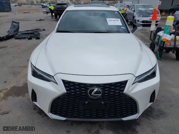 2022 Lexus IS with VIN JTHDA1D23N5121856, listed as a IAAI auction lot 41146026 with 58,937 mi miles. Bid and sale history available at carsss.com. Image 13.