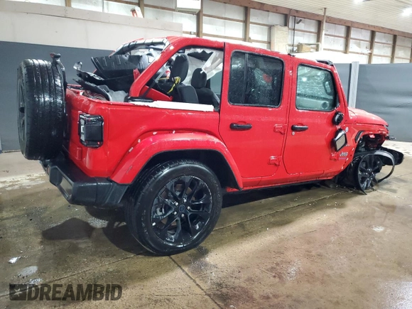 2024 Jeep Wrangler Sahara с VIN 1C4RJXP61RW270324, выставлен на аукционе Copart как лот 64820015 с пробегом 29 492 миль миль и Чистый • Clean title. История ставок и продаж доступна на DreamBid. Изображение 3.