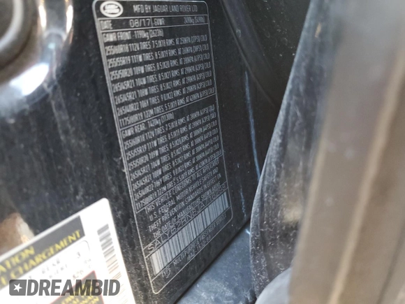 2018 Land Rover Range Rover Velar S with VIN SALYB2RN8JA716298, listed as a Copart auction lot 47003295 with 55,279 mi miles and Salvage title. Bid and sale history available at DreamBid. Image 14.