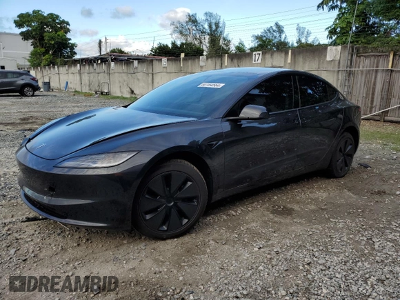 2024 Tesla Model 3 z VIN 5YJ3E1EA7RF826476, wystawiony jako Copart lot #80184564 z przebiegiem 2963 mil mil oraz Szkody całkowita. Historia ofert i sprzedaży dostępna na DreamBid. Obrazek 1.