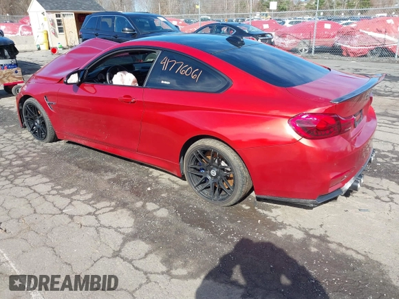 2015 BMW M4 with VIN WBS3R9C54FK329689, listed as a IAAI auction lot 41776061 with Not Provided miles. Bid and sale history available at carsss.com. Image 3.