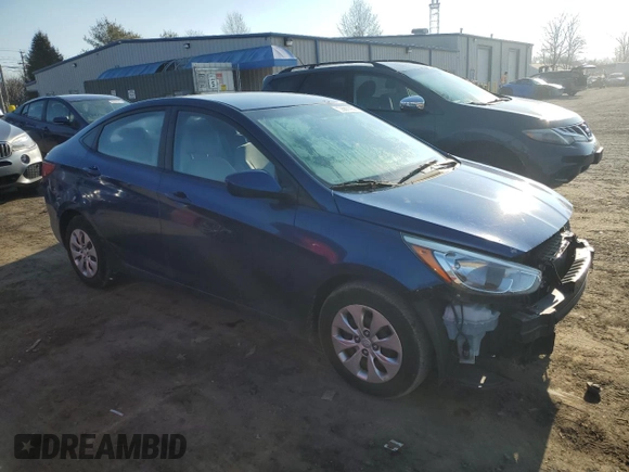2016 Hyundai Accent SE with VIN KMHCT4AE1GU021931, listed as a Copart auction lot 46681145 with 136,093 mi miles and Salvage Title. Bid and sale history available at DreamBid. Image 4.