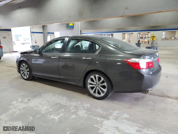 2014 Honda Accord Sedan Sport with VIN 1HGCR2F52EA079823, listed as a Copart auction lot 50376525 with 117,859 mi miles and Salvage Title. Bid and sale history available at carsss.com. Image 2.